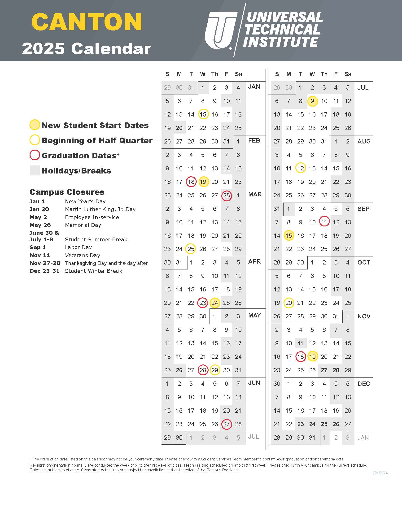 2025 Canton Calendar