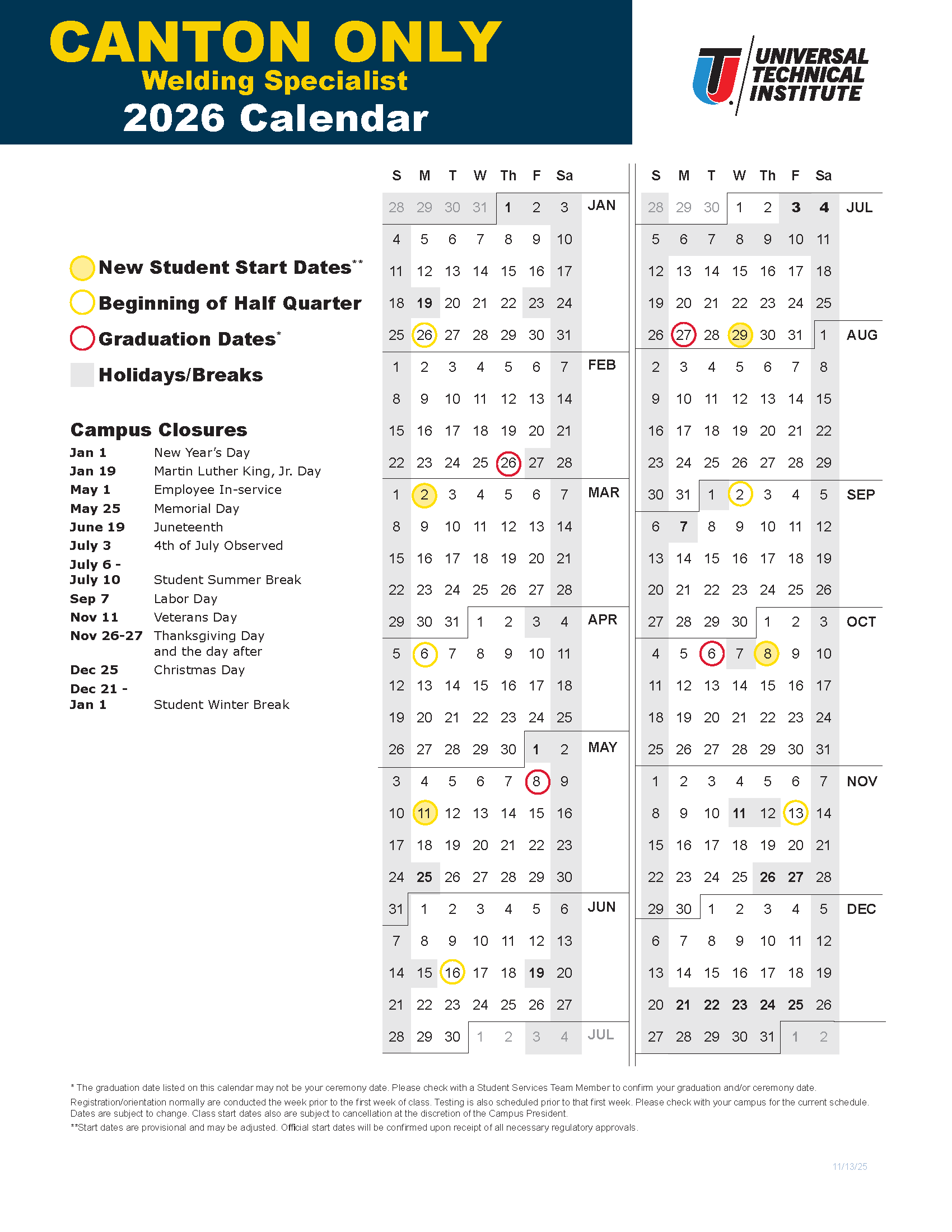 University Of Michigan Academic Calendar 2026